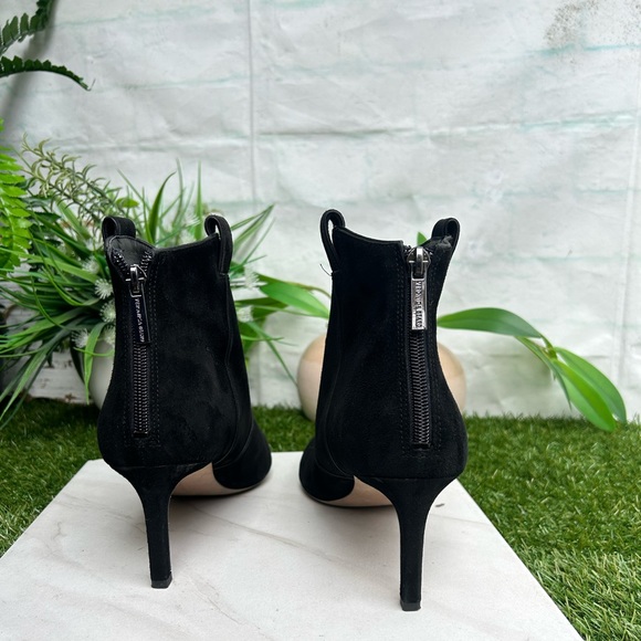 Veronica Beard Lexi Ankle Boots Western Heeled Bootie Black Suede US size 7.5 - Picture 7 of 16